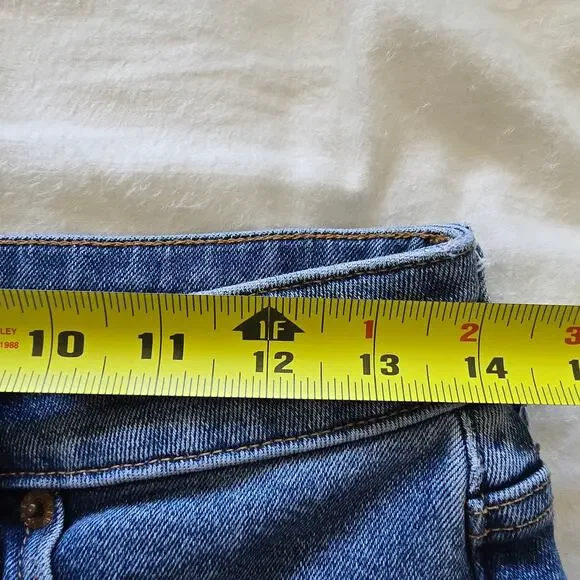 J, Crew Curvy Essential Straight Jeans Stretch Size 27 Cropped Classic Comfort - Picture 8 of 10